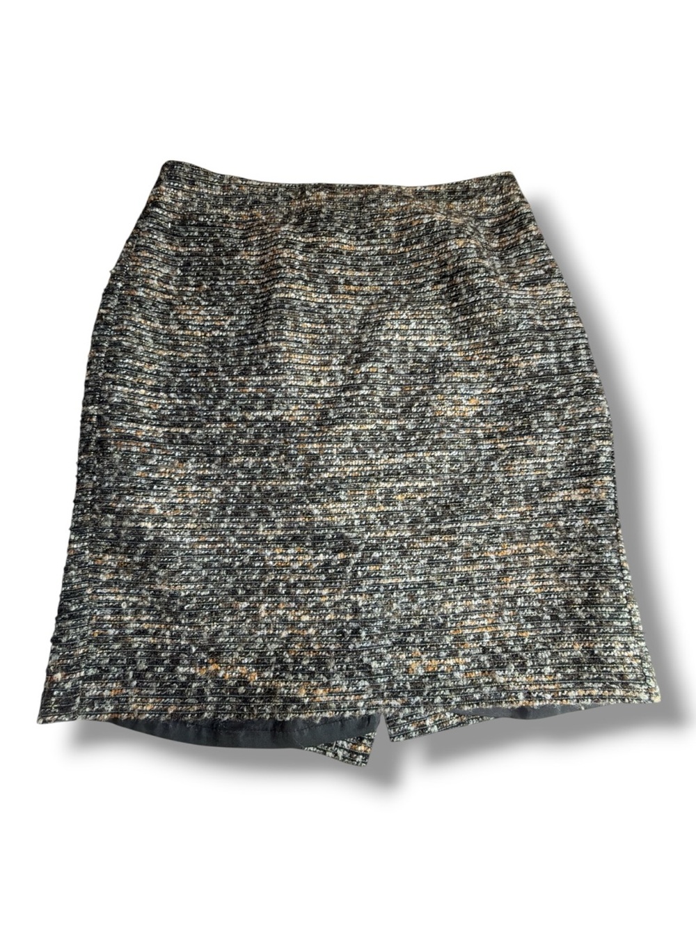Ann Taylor Tweed Pencil Skirt in Black and Cream Size 4P